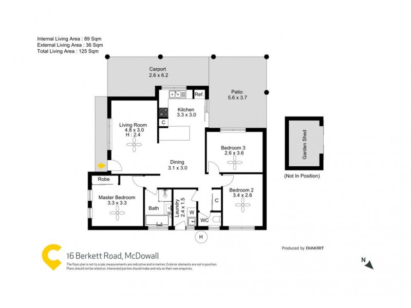 16 Beckett Road, Mcdowall QLD 4053 Floorplan