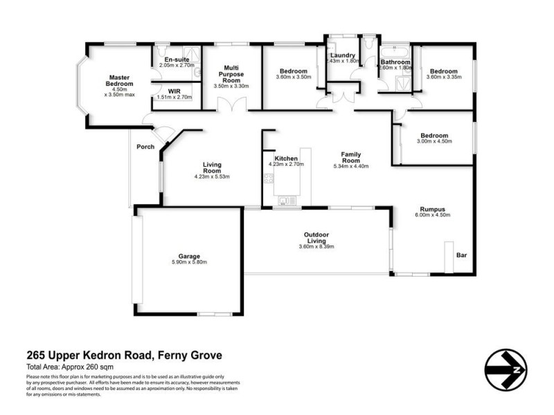 265 Upper Kedron Road, Ferny Grove QLD 4055 Floorplan