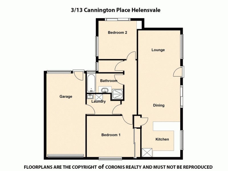 3/13 Cannington Place, Helensvale QLD 4212 Floorplan
