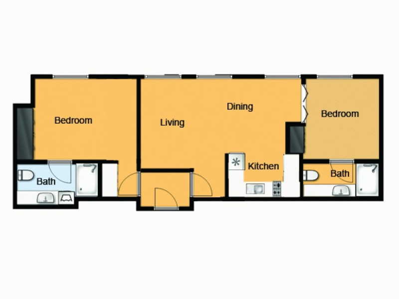 209/301 Ann Street, Brisbane QLD 4000 Floorplan
