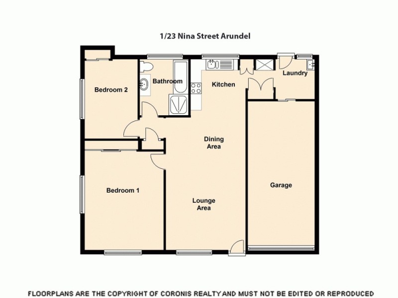 1/23 Nina Parade, Arundel QLD 4214 Floorplan