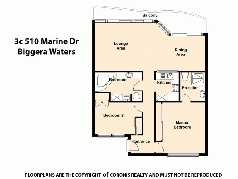 3c/510 Marine Pde, Biggera Waters QLD 4216 Floorplan