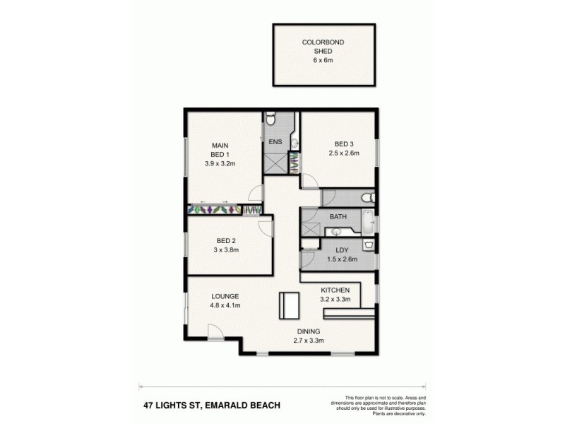 47 Lights Street, Emerald Beach NSW 2456 Floorplan