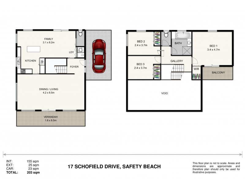 17 Schofield Drive, Safety Beach NSW 2456 Floorplan