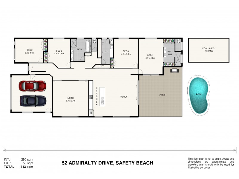 52 Admiralty Drive, Safety Beach NSW 2456 Floorplan