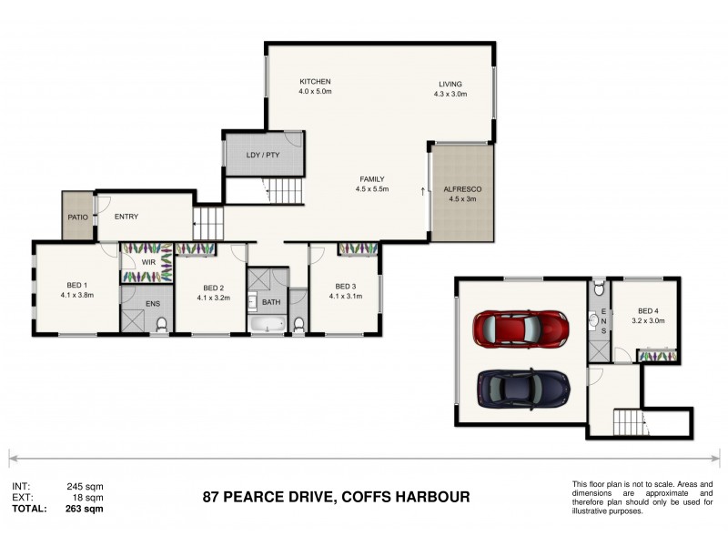 87 Pearce Drive, Coffs Harbour NSW 2450 Floorplan