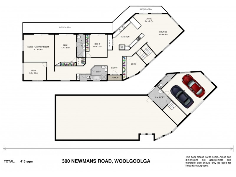 300 Newmans Road, Woolgoolga NSW 2456 Floorplan