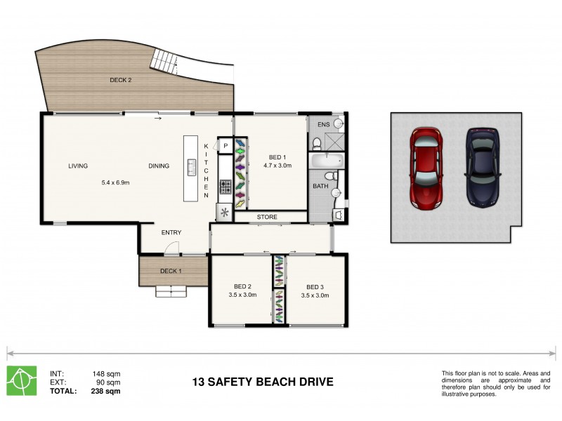 13 Safety Beach Drive, Safety Beach NSW 2456 Floorplan