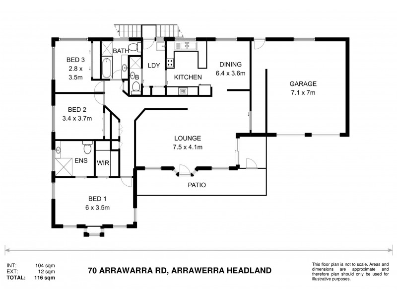 70 Arrawarra Road, Arrawarra Headland NSW 2456 Floorplan