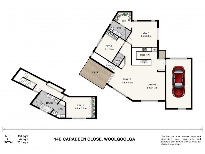 14B Carabeen Close, Woolgoolga NSW 2456 Floorplan