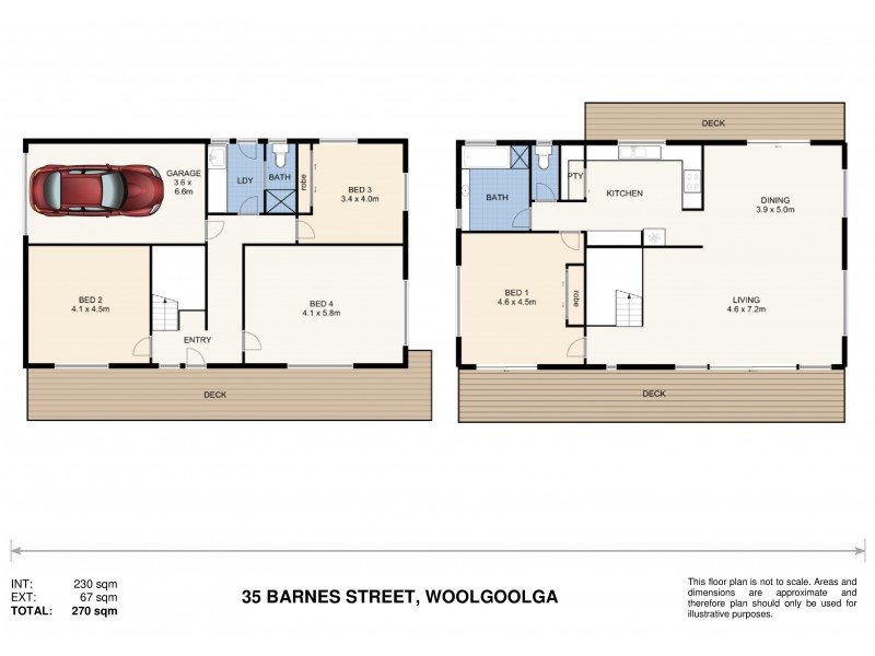 35 Barnes Street, Woolgoolga NSW 2456 Floorplan