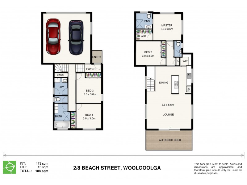 Unit 2 8 Beach Street, Woolgoolga NSW 2456 Floorplan