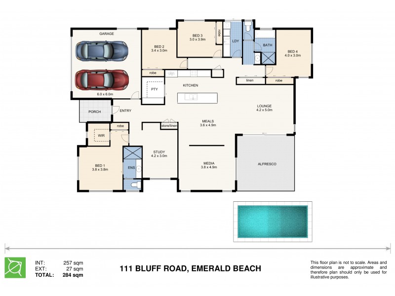 111 Bluff Road, Emerald Beach NSW 2456 Floorplan