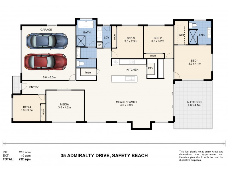 35 Admiralty Drive, Safety Beach NSW 2456 Floorplan