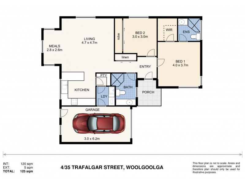 4/35 Trafalgar Street, Woolgoolga NSW 2456 Floorplan