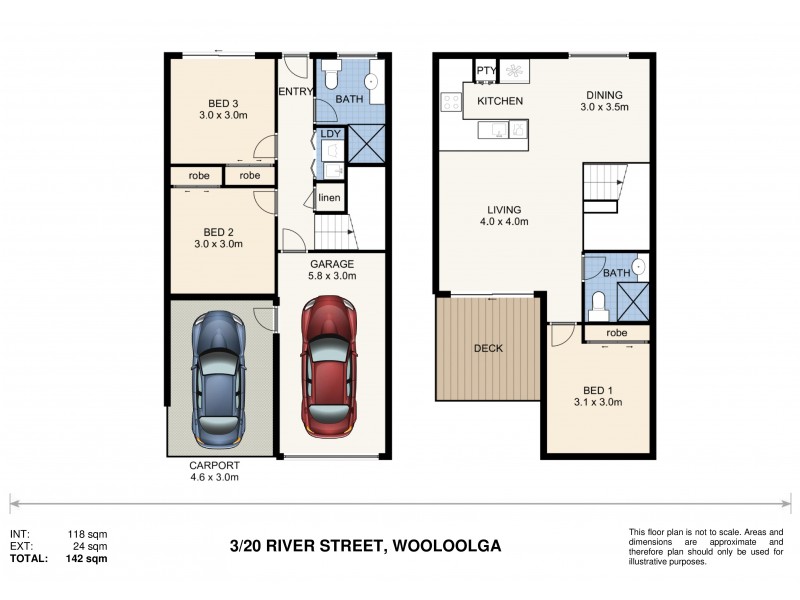 3/20 River Street, Woolgoolga NSW 2456 Floorplan