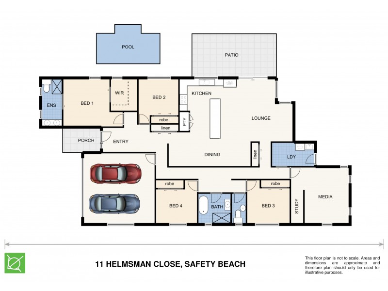 11 Helmsman Close, Safety Beach NSW 2456 Floorplan