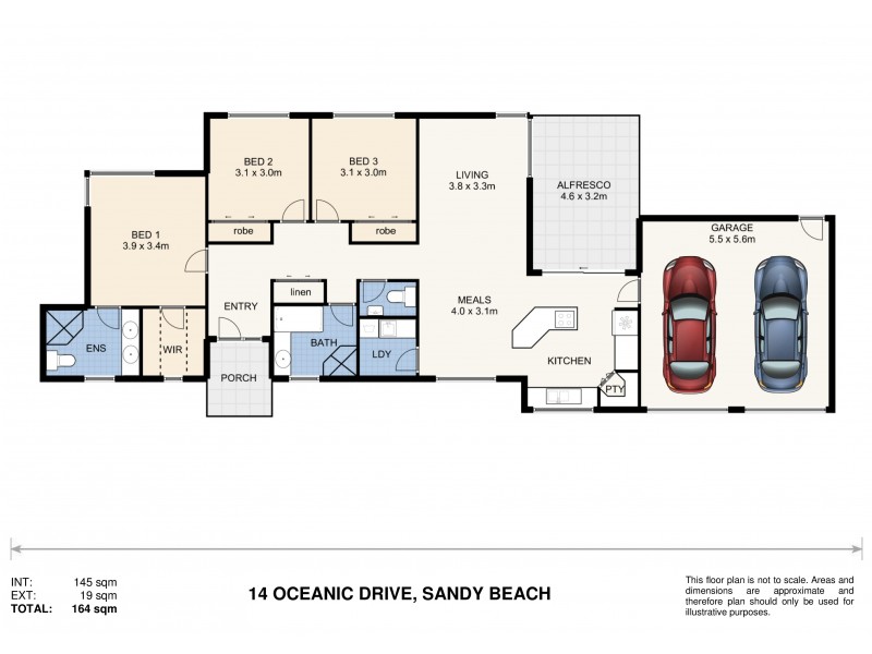 14 Oceanic Drive, Sandy Beach NSW 2456 Floorplan