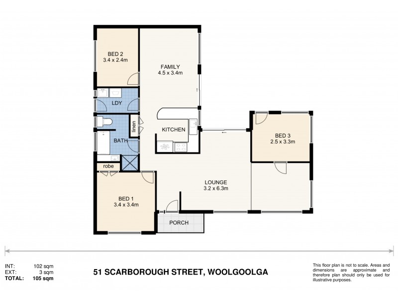 51 Scarborough Street, Woolgoolga NSW 2456 Floorplan