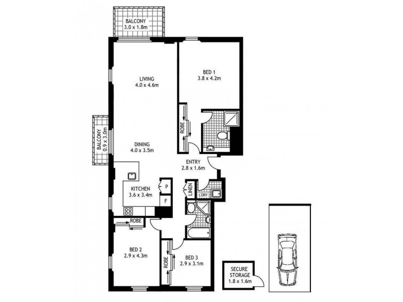 3xx/6 Mount Street Walk, Pyrmont NSW 2009 Floorplan