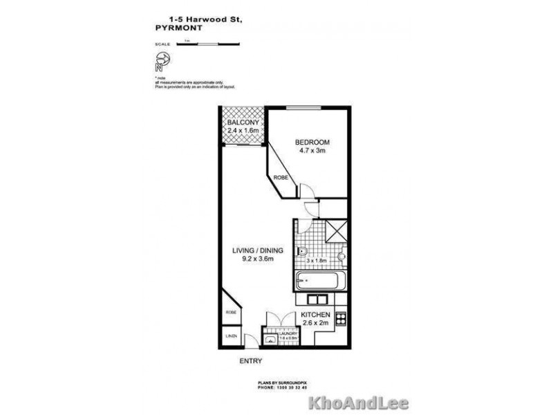 52/1-5 Harwood Street, Pyrmont NSW 2009 Floorplan