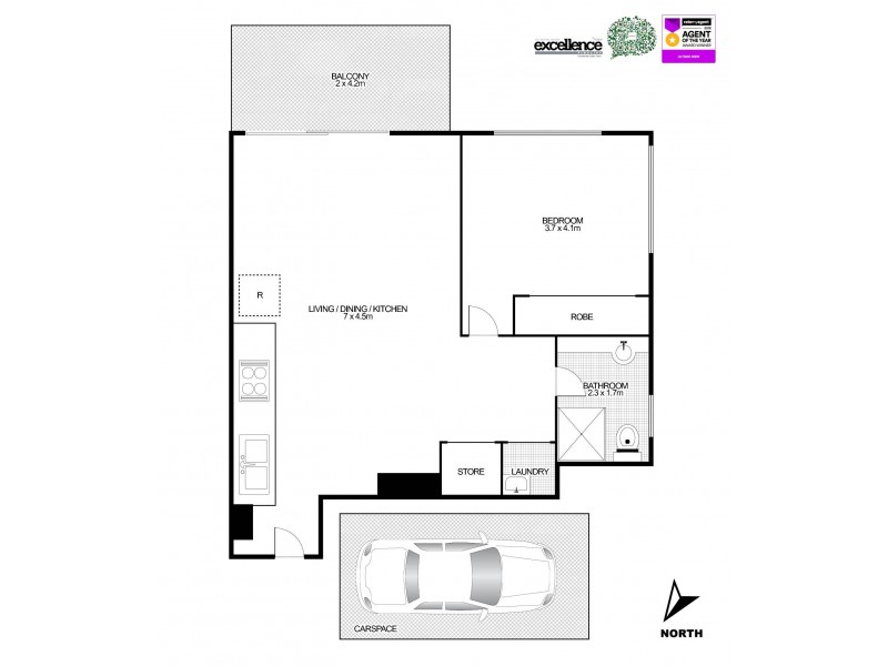 B1404/58 Mountain Street, Ultimo NSW 2007 Floorplan