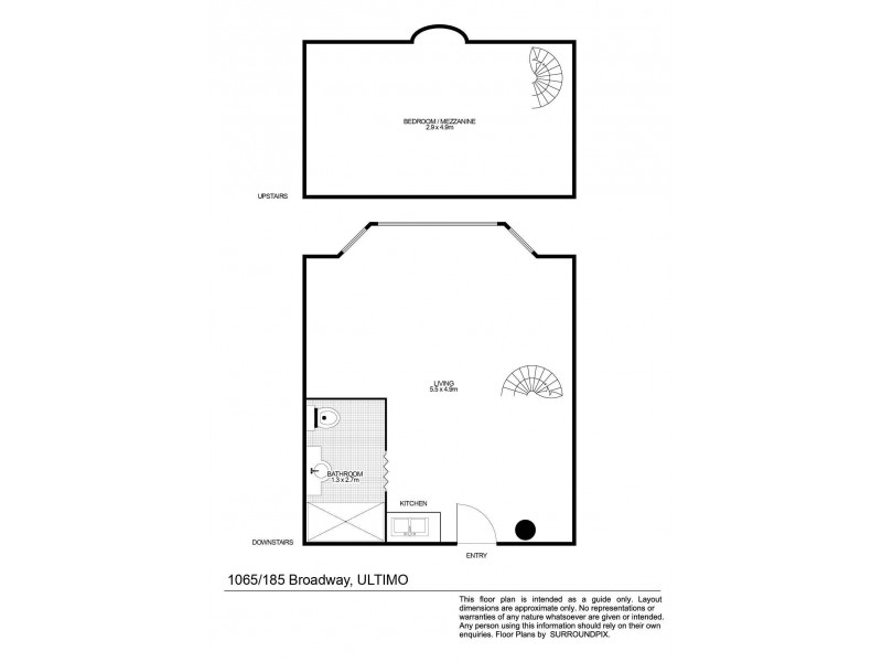 1065/185 Broadway, Ultimo NSW 2007 Floorplan