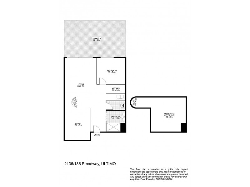 2136/185 Broadway, Ultimo NSW 2007 Floorplan