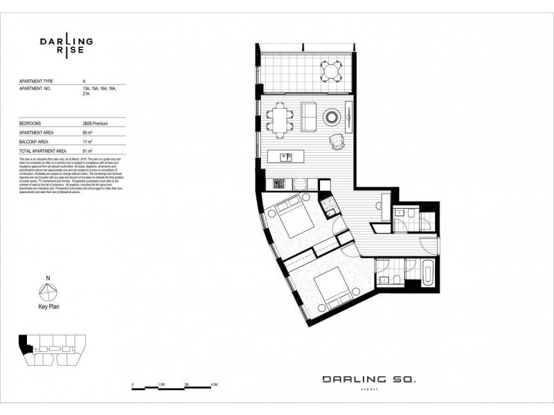 1308/82 Hay Street, Darling Square, Darling Harbour, Haymarket NSW 2000 Floorplan