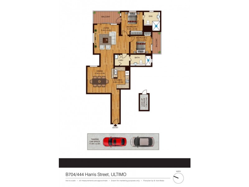 B704/444 Harris Street, Ultimo NSW 2007 Floorplan