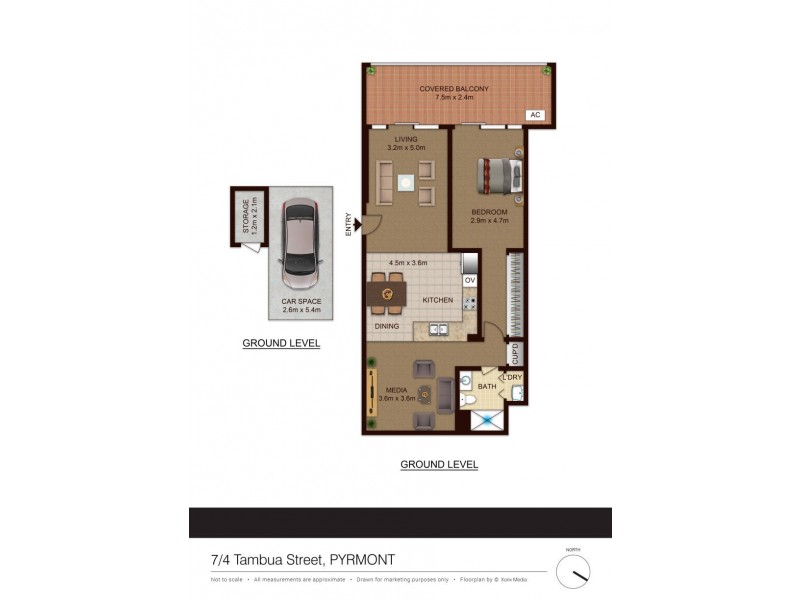 7/4 Tambua Street, Pyrmont NSW 2009 Floorplan