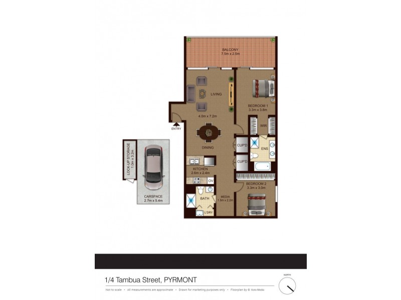 1/4 Tambua Street, Pyrmont NSW 2009 Floorplan