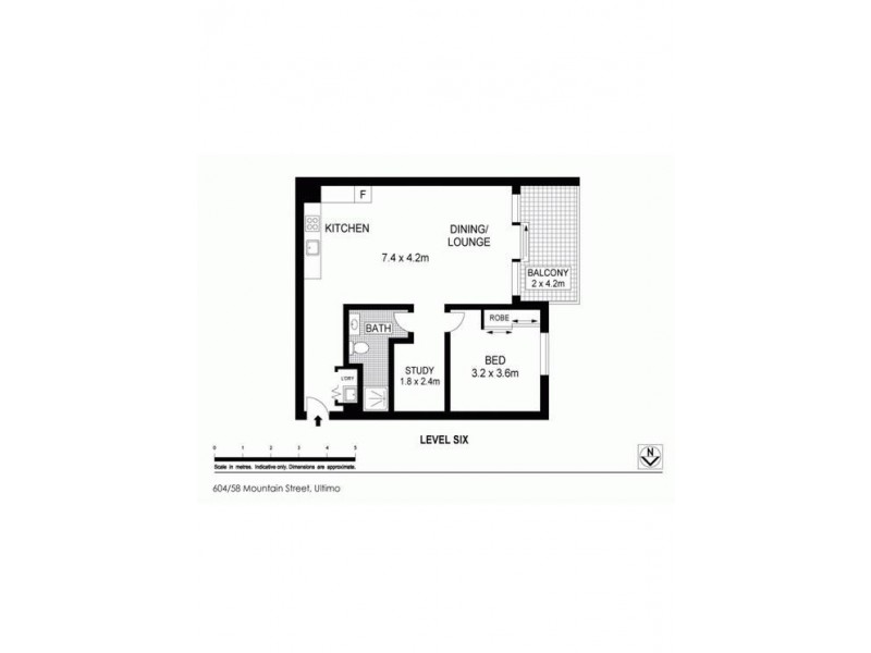 604/58 Mountain Street, Ultimo NSW 2007 Floorplan