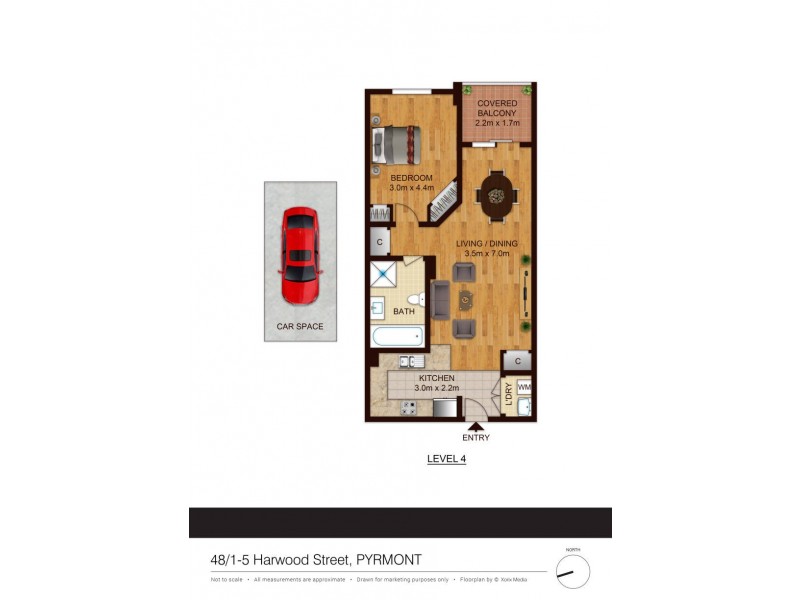 48/1-5  Harwood Street, Pyrmont NSW 2009 Floorplan