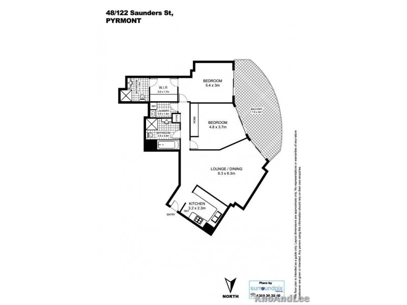 48/122 Saunders Street, Pyrmont NSW 2009 Floorplan