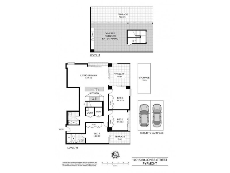1001/280 Jones Street, Pyrmont NSW 2009 Floorplan