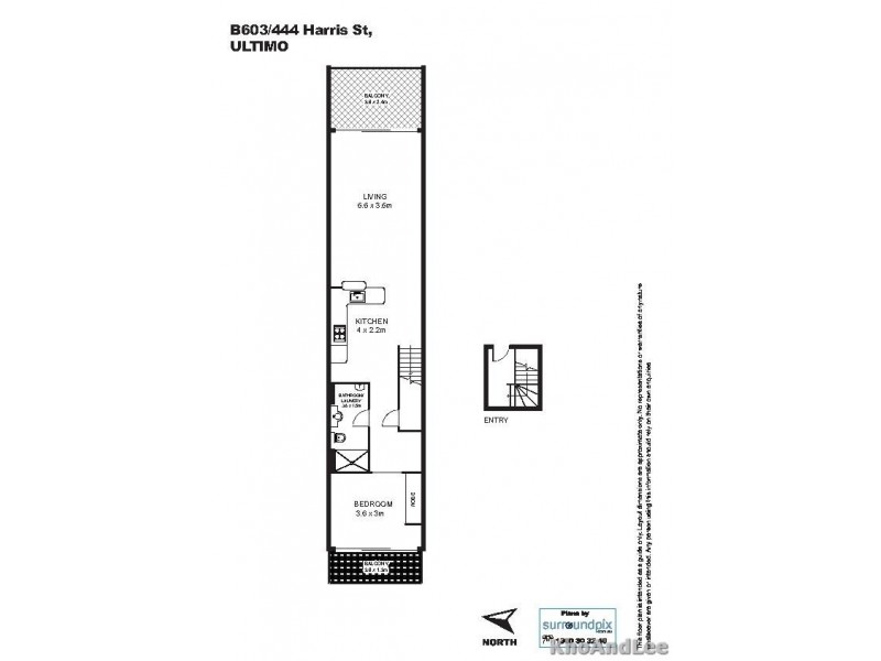 B603/444 Harris Street, Ultimo NSW 2007 Floorplan