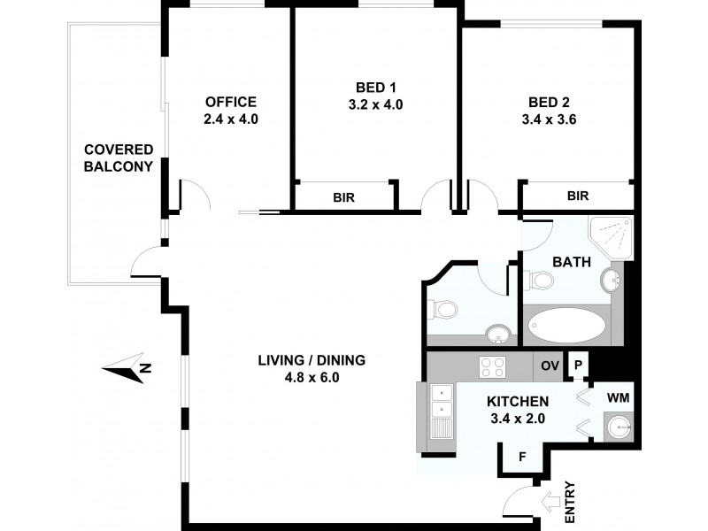 Level 28/2805/343 Pitt Street, Sydney NSW 2000 Floorplan