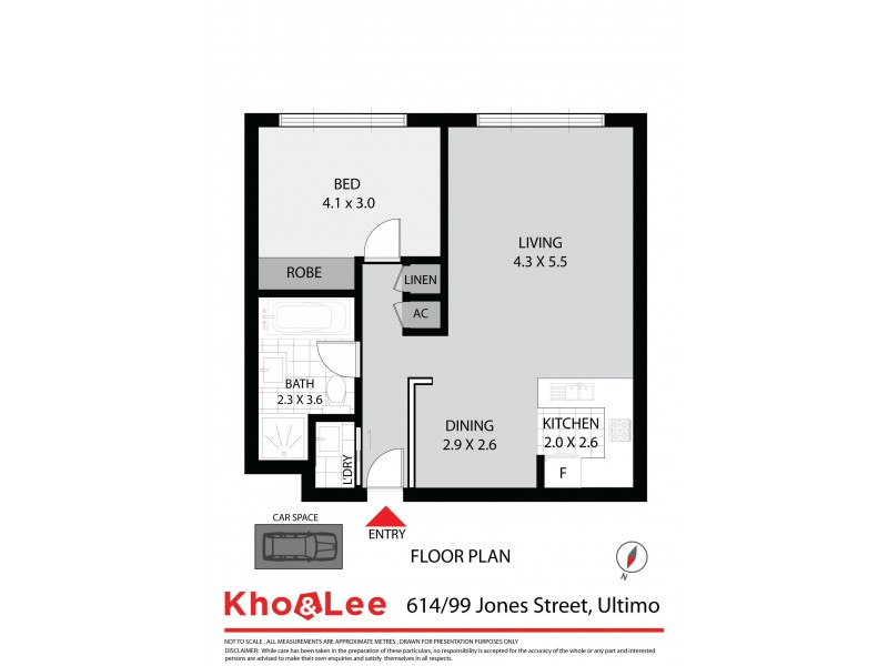614/99 Jones Street, Ultimo NSW 2007 Floorplan