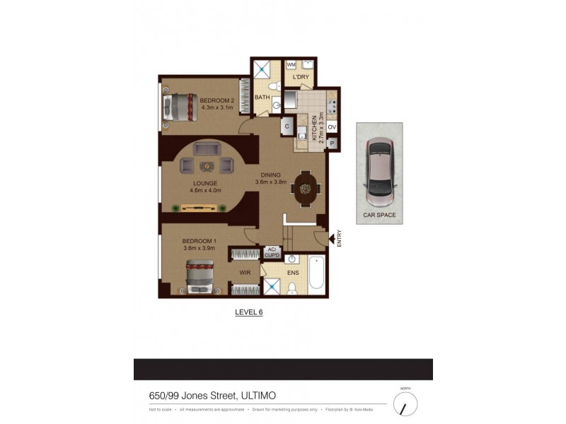 650/99 Jones Street, Ultimo NSW 2007 Floorplan