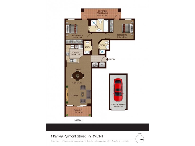 119/149  Pyrmont Street, Pyrmont NSW 2009 Floorplan