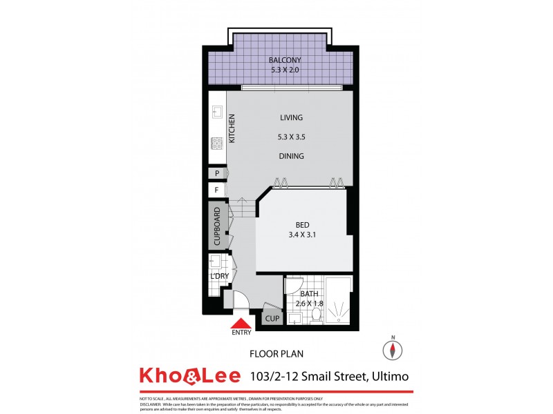 103/2-12 Smail Street, Ultimo NSW 2007 Floorplan