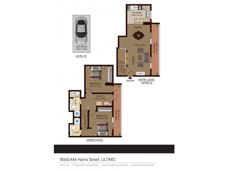 B505/444 Harris Street, Ultimo NSW 2007 Floorplan