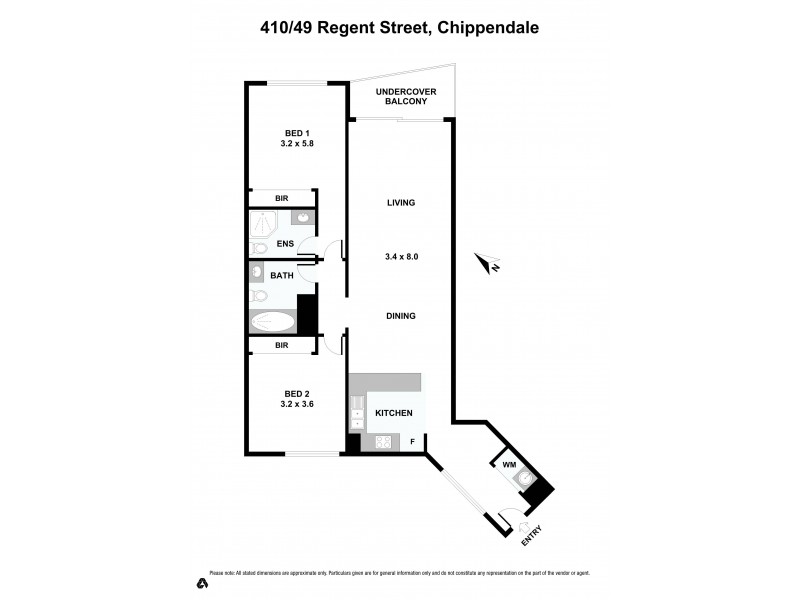 410/49 Regent Street, Chippendale NSW 2008 Floorplan
