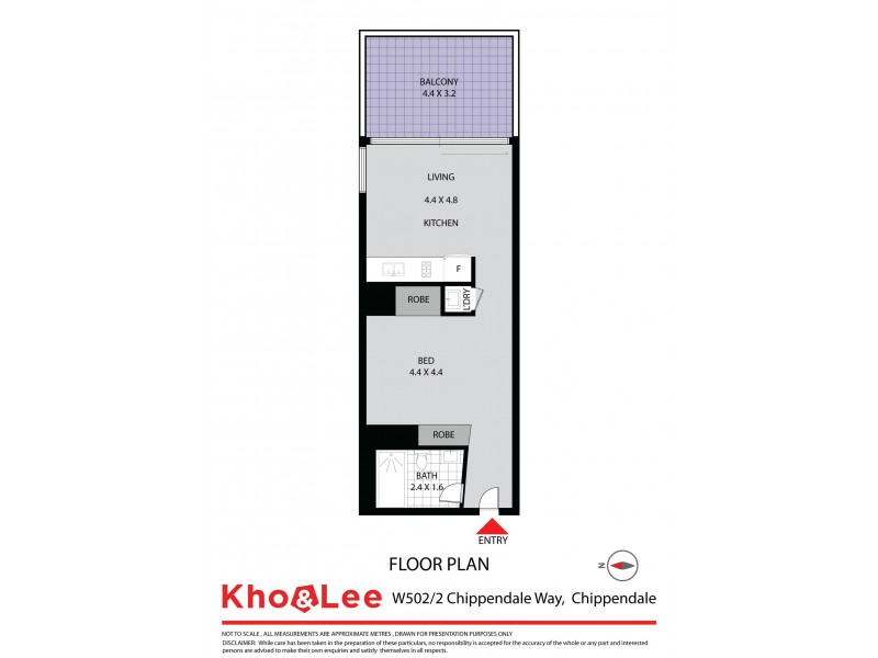W502/2 Chippendale Way, Chippendale NSW 2008 Floorplan