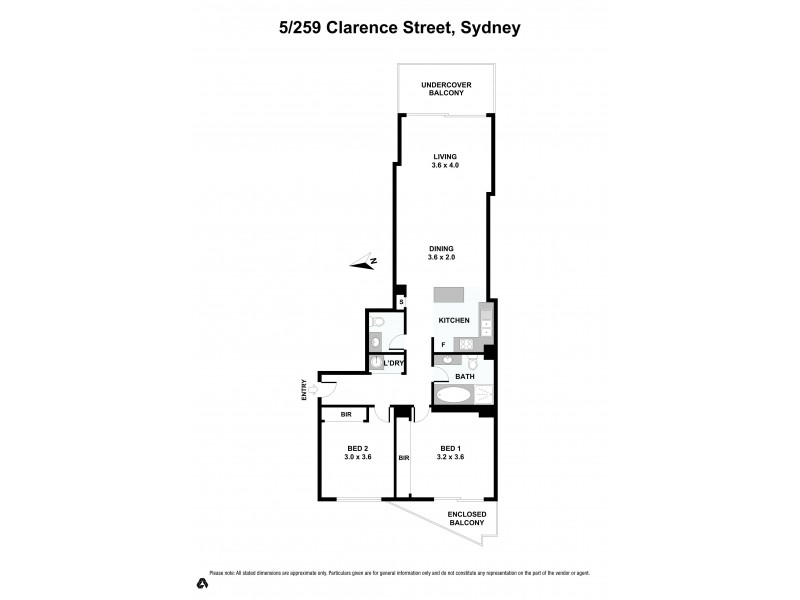 5/259  Clarence Street, Sydney NSW 2000 Floorplan