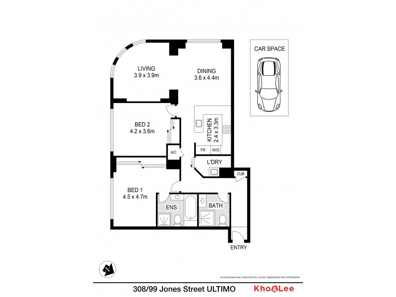 308/99  Jones Street, Ultimo NSW 2007 Floorplan