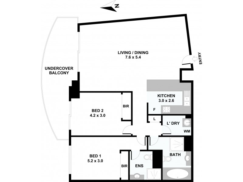 48/120  Saunders Street, Pyrmont NSW 2009 Floorplan