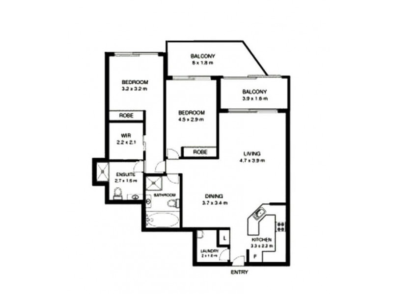 13/2-26 Wattle Crescent, Pyrmont NSW 2009 Floorplan