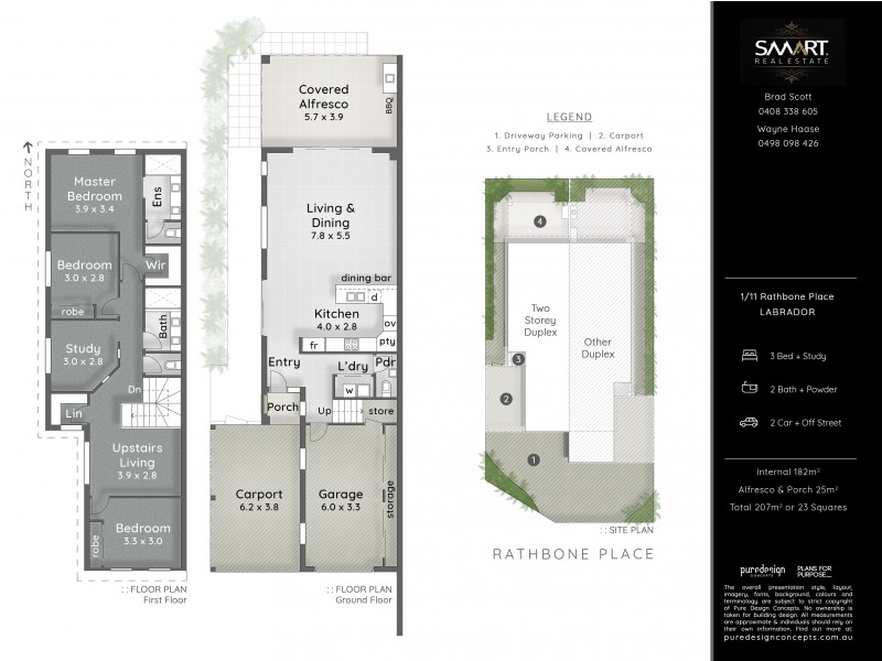 1/11 Rathbone Place, Labrador QLD 4215 Floorplan